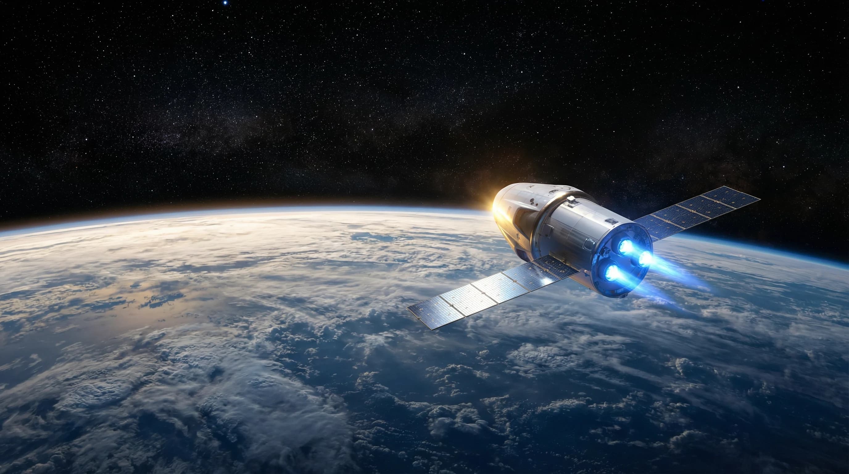 RepLaunch spacecraft above Earth